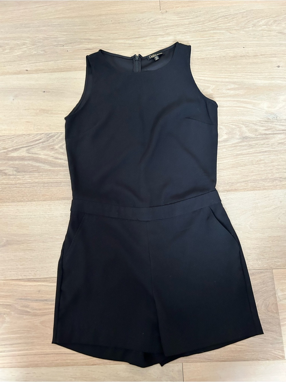 Dalia Black Women's Top with Gold Logo